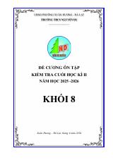 Đề cương cuối học kì 2 Toán 8 năm 2025 – 2026 trường THCS Nguyễn Du – Lâm Đồng
